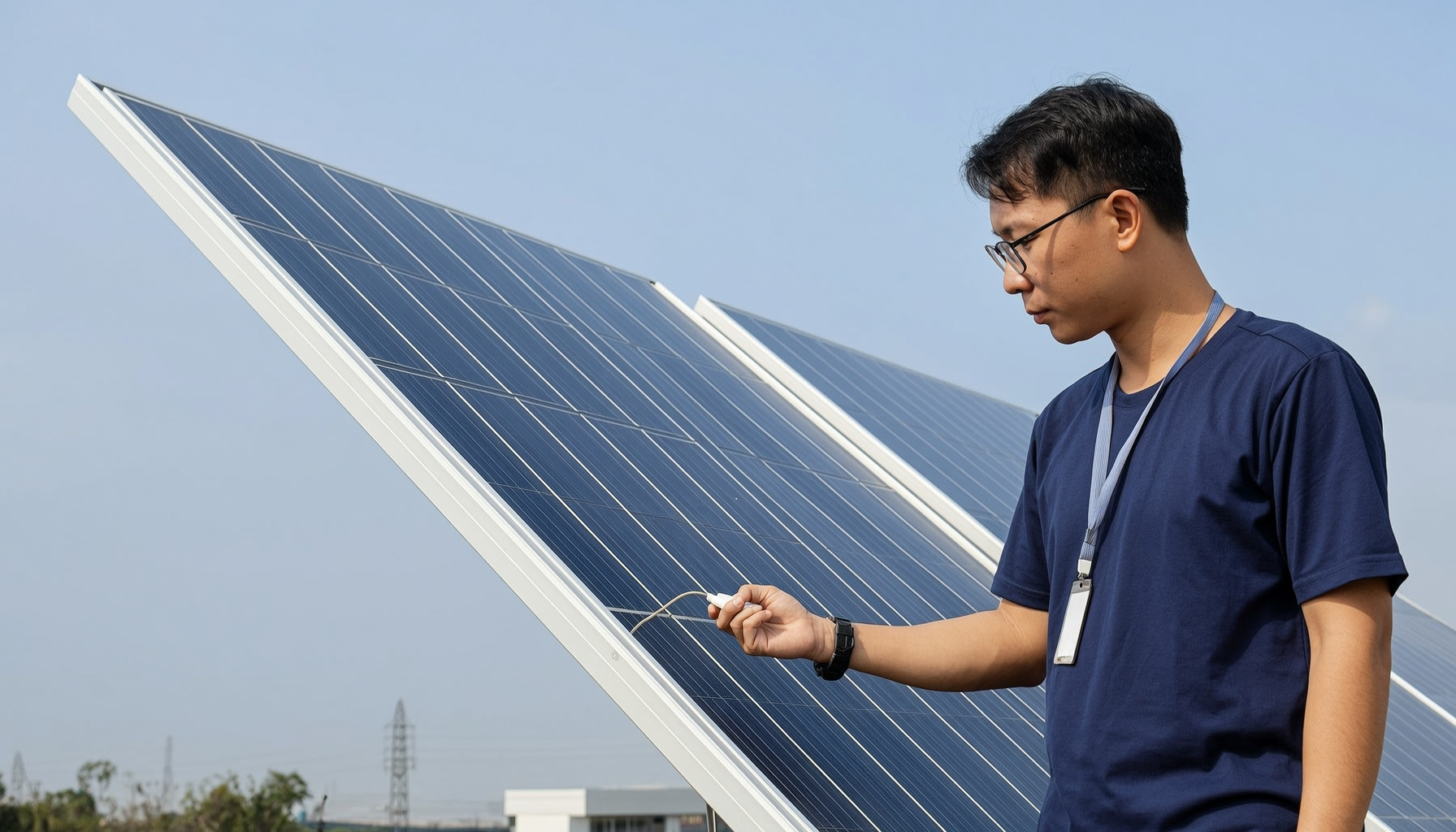Thi công lắp đặt điện mặt trời cho nhà máy trong khu công nghiệp Hà Tĩnh